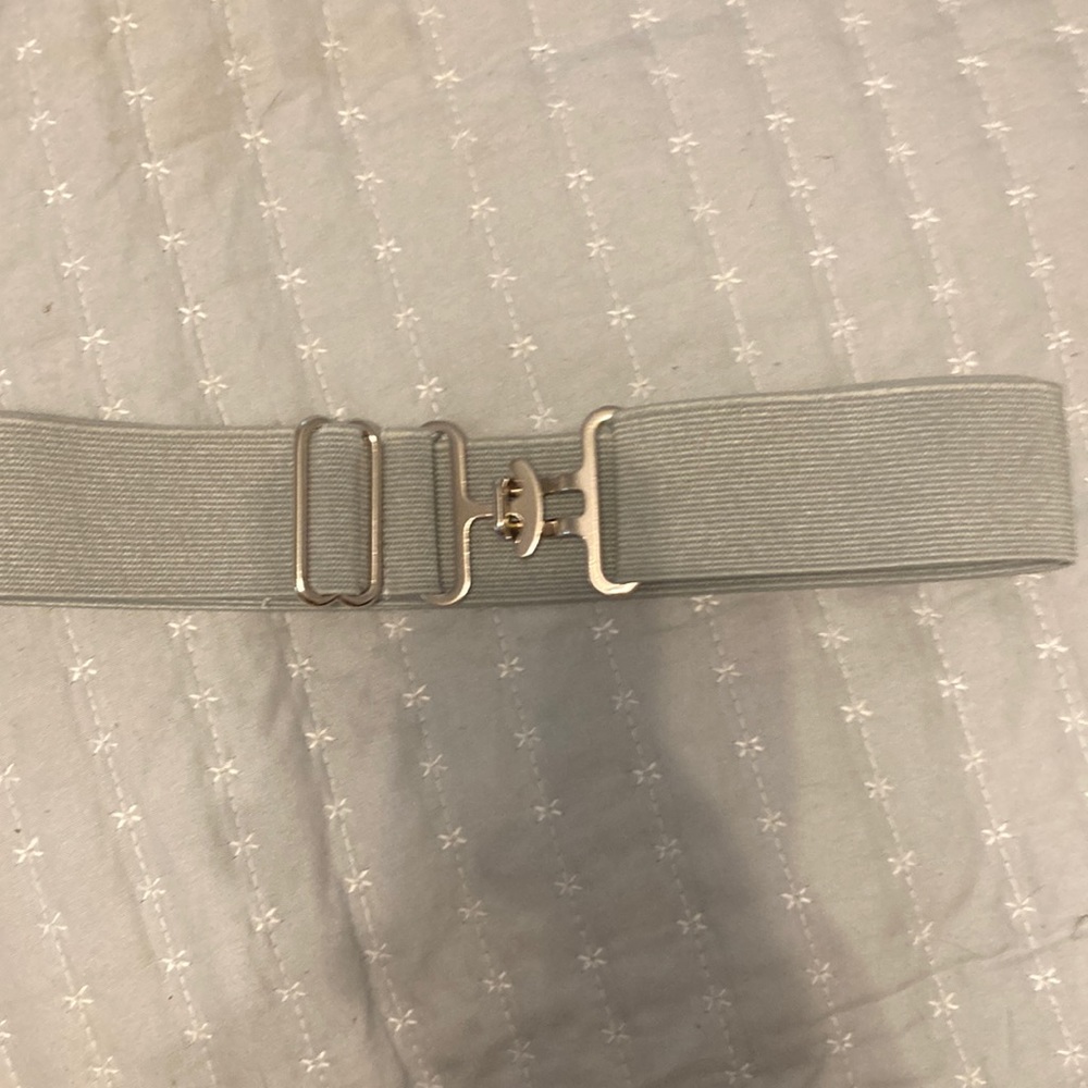1.5 in Grey elastic belt for equestrians